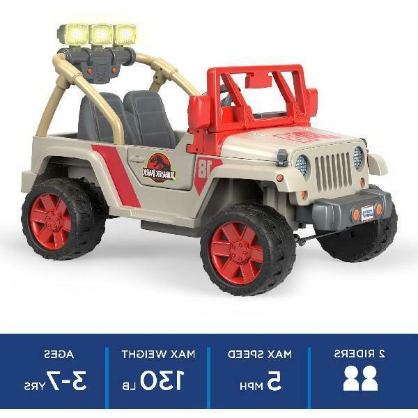 Power Wheels Jurassic Park Jeep Wrangler 12 V Ride 7900