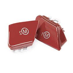 Arotom 2pcs Car Steering Wheel Red M1 M2 Mode Switch Button 