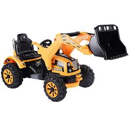 Costzon 12V Battery Powered Kids Ride On Excavator Truck wit