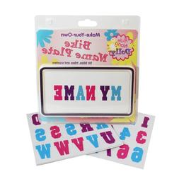 kid's bicycle customizable license plate - "" make your own 