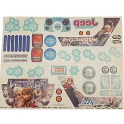 Frozen Jeep Wrangler Label Sheet