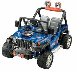Jeep Wrangler Hot Blue Kids Toy Ride On Car Truck 12 Volt Ba