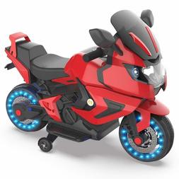 Kids Electric Power Motorcycle 6V Ride On Bike Red