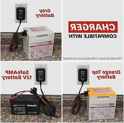 12v Battery Charger For Gray / Orange-top Fisher Price Ride-
