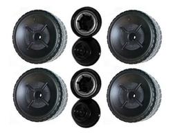 P8812 Barbie Mustang Replacement Left & Right Wheels- 4 Pack