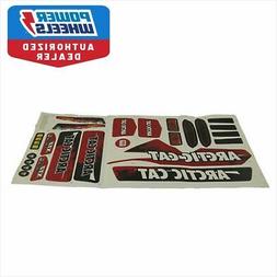 W8675 Arctic Cat Decal Label Sheet Black & Red Fisher Price 