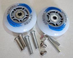 , Set Of 2x Caster Board Replacement Wheels With Illuminatin