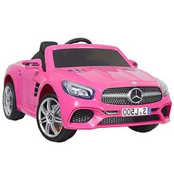 Uenjoy 12V Licensed Mercedes-Benz SL500 Kids Ride On Car Sin