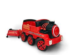 Wonderlanes 12V Ride On Train with Trailer, Battery Powered 