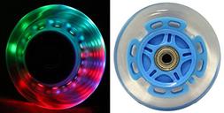 Abec9 Bearings For Razor Scooters 100mm Light Up Blue 2-pack
