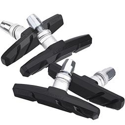 Hotop 2 Pairs V Bike Brake Pads with Hex Nuts and Spacers V 