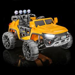 SUPERtrax WideTrack Kid's Ride On Electric Toy Car, Remote C